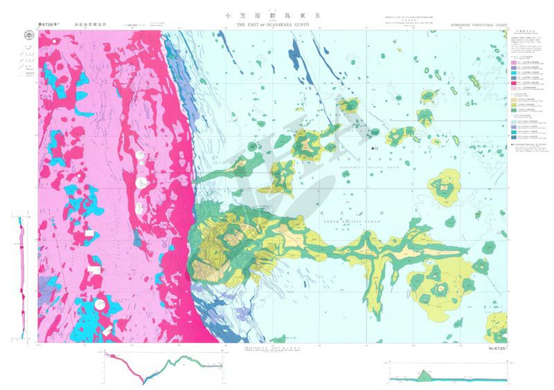 小笠原群島東方(海底地質構造図) - ウインドウを閉じる