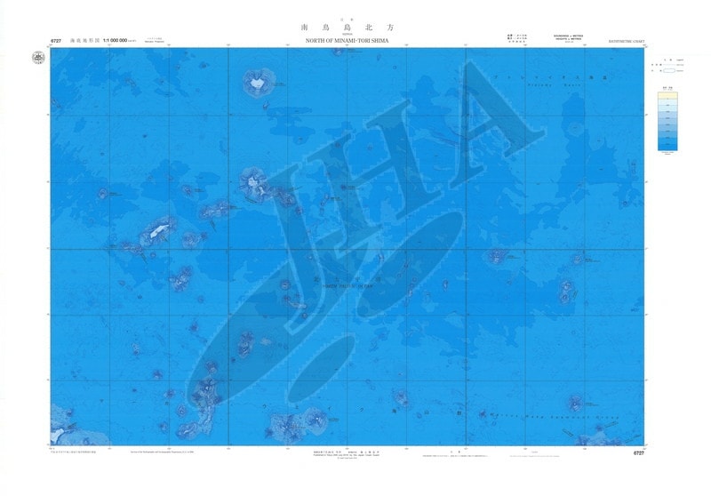 南鳥島北方(海底地形図) - ウインドウを閉じる