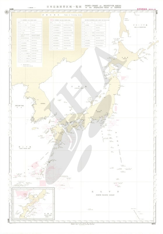 日本近海演習区域一覧図 - ウインドウを閉じる