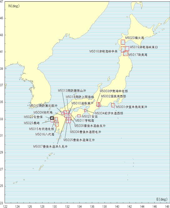 海底地形デジタルデータM5000シリーズ（アスキーファイル） - ウインドウを閉じる