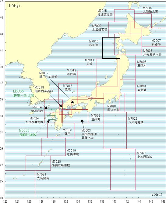 海底地形デジタルデータM7000シリーズ（シェープファイル） - ウインドウを閉じる