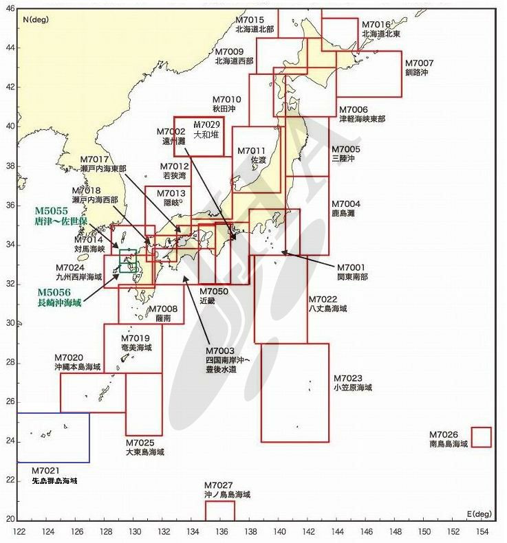 海底地形デジタルデータM7000シリーズ（シェープファイル） - ウインドウを閉じる