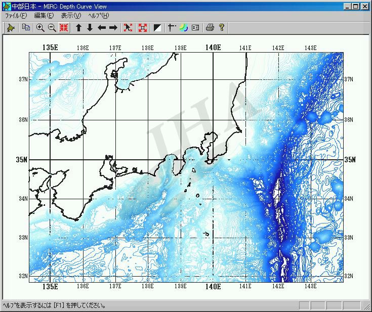 日本近海100m等深線データ(北海道海域) - ウインドウを閉じる