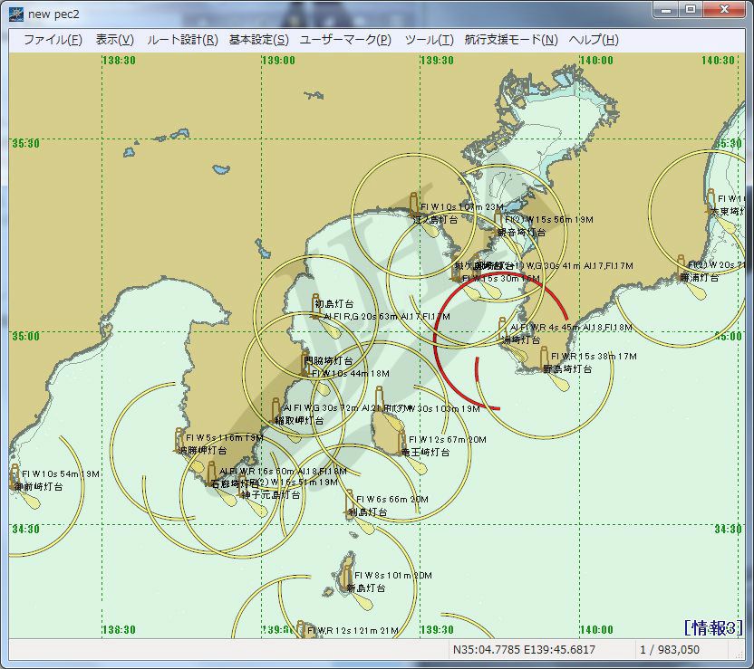 東京湾及び周辺 - ウインドウを閉じる