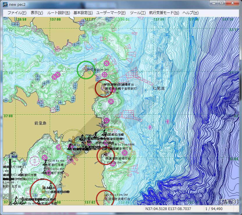本州北西岸 海底地形データ(NP05 専用オプション) - ウインドウを閉じる