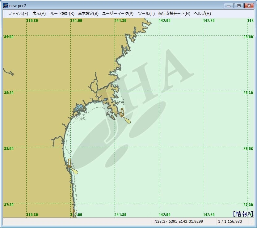 本州東岸 - ウインドウを閉じる